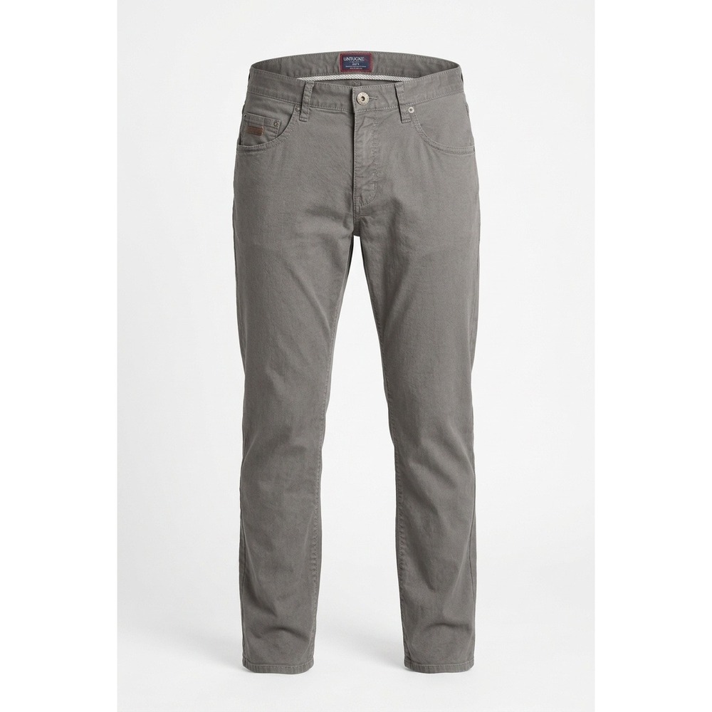 UNTUCKit Mens Grey Relaxed Fit‎ Pima Cotton 5-Pocket Chino Pants W32 L32